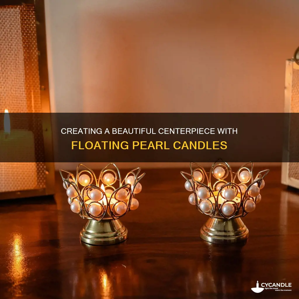 how do you cover the floating pearl candle vase