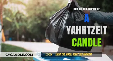 The Proper Way to Dispose of Yahrtzeit Candles