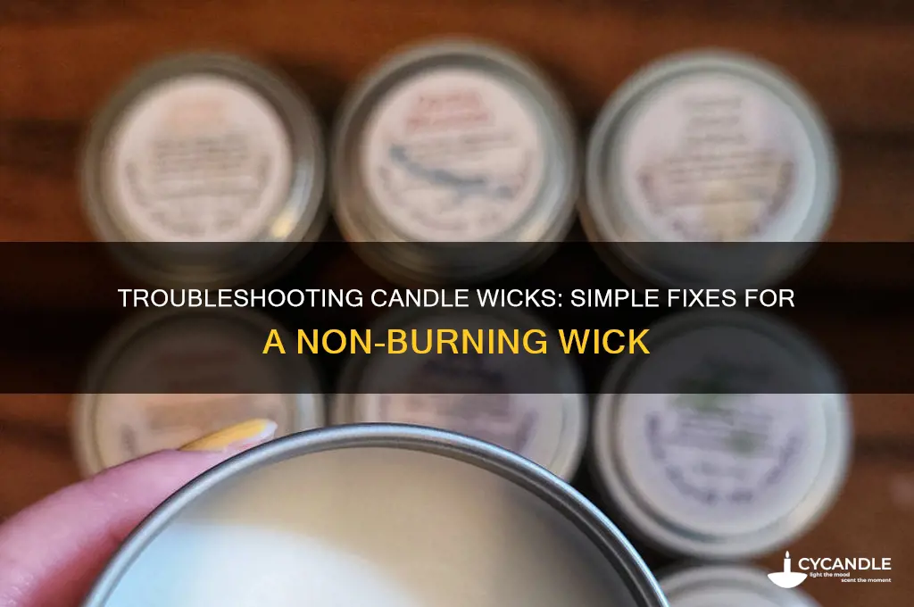 how do you fix a candle wick that won