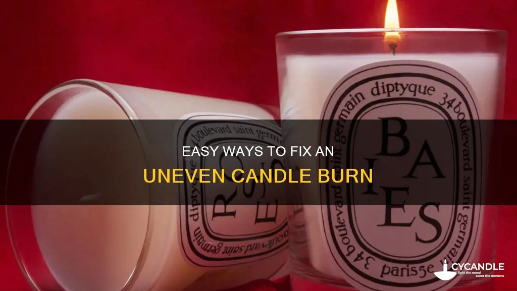 how do you fix an uneven candle