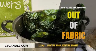 Effective Methods to Remove Batik Wax from Fabric