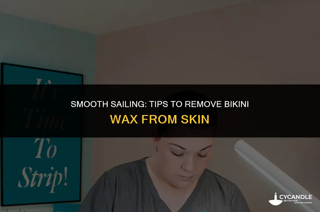 how do you get bikini wax off your skin