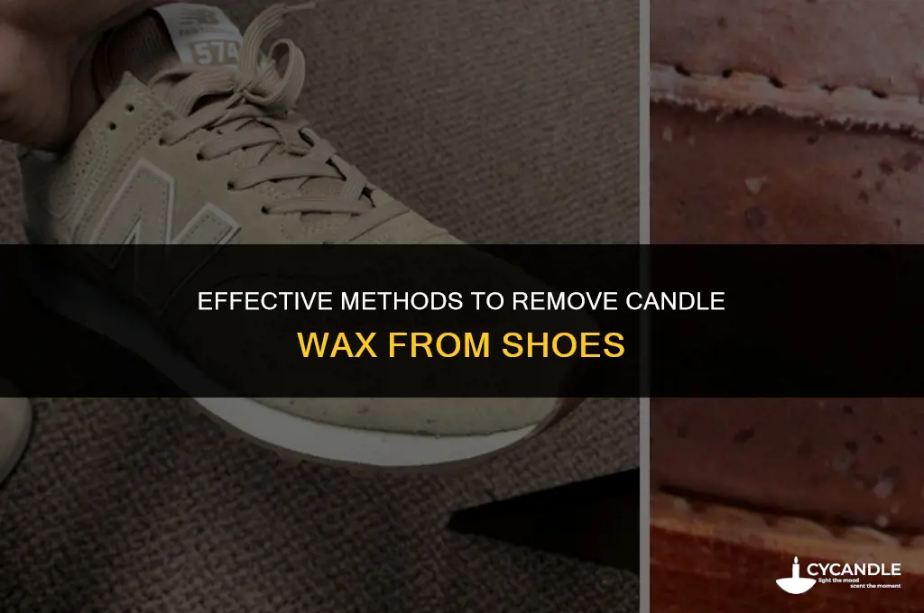 how do you get cabdle wax off shoes