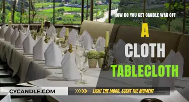 Effective Ways to Remove Candle Wax from Cloth Tablecloths