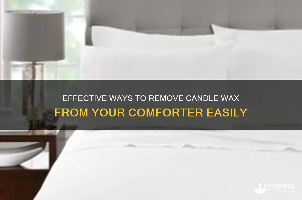 how do you get candle wax off a comforter