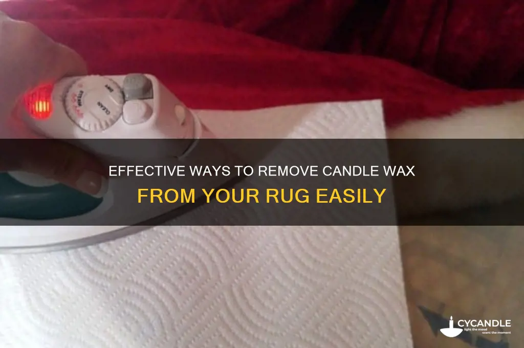 how do you get candle wax off a rug