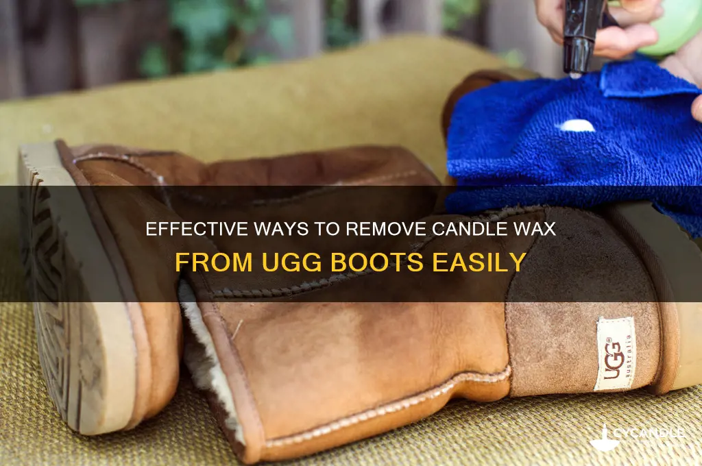 how do you get candle wax off of ugg boots