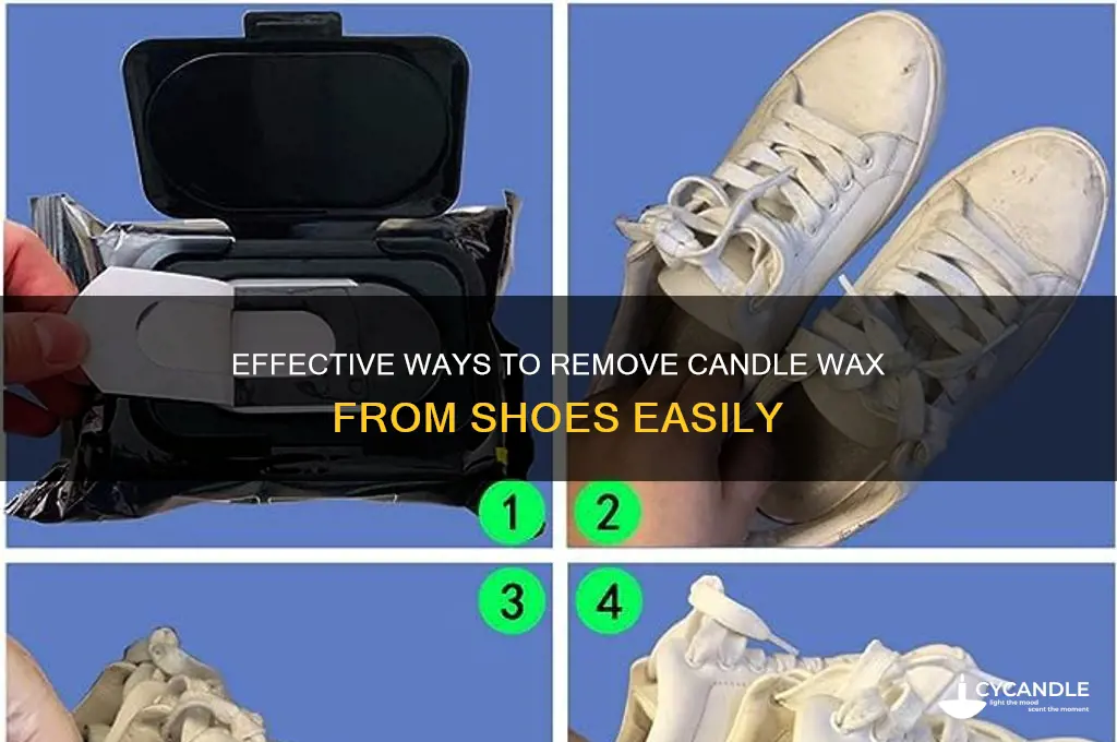 how do you get candle wax off shies