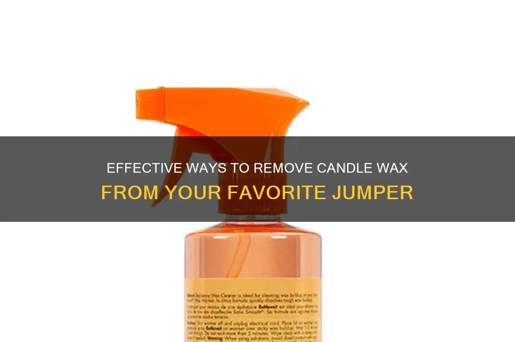 how do you get candle wax out of a jumper