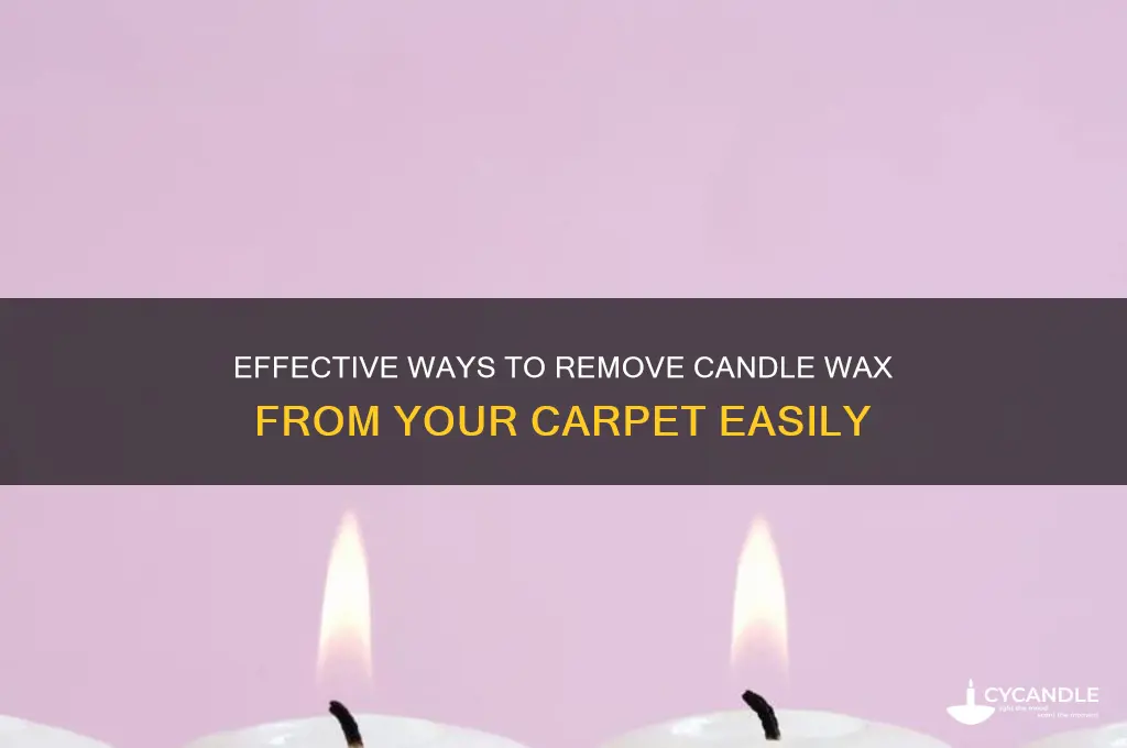 how do you get candle wax out of carpet ig
