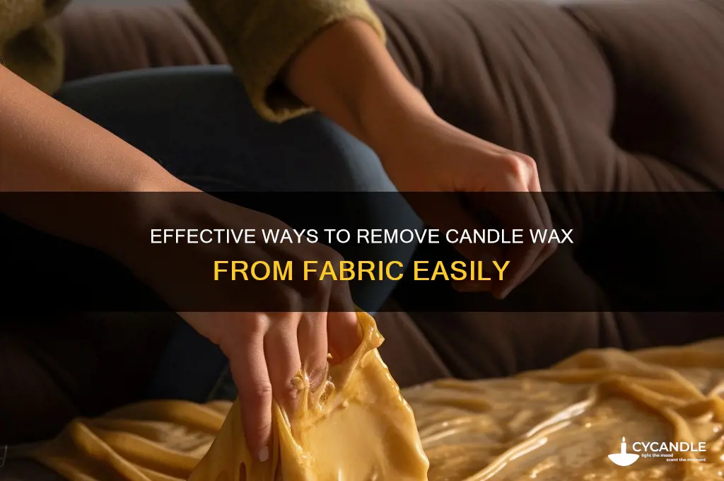 how do you get candle wax out of cloth