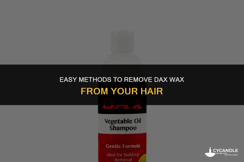 how do you get dax wax out of your hair