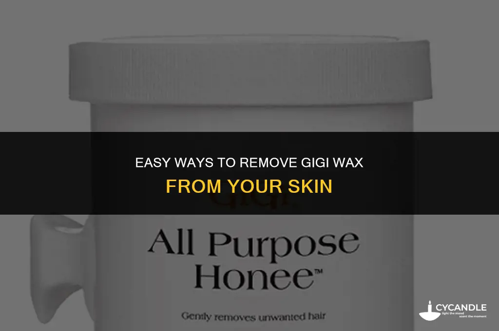 how do you get gigi wax off your skin