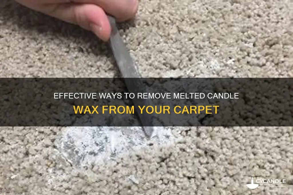 how do you get melted candle out of carpet