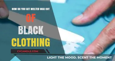 Easy Methods to Remove Melted Wax from Black Clothing