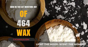 Effective Methods to Remove Moisture from 464 Wax