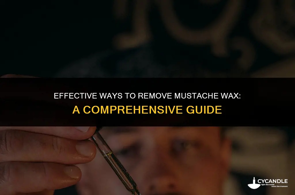 how do you get mustache wax out