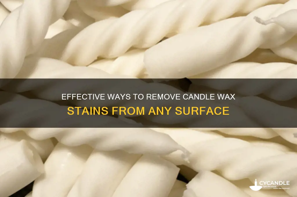 how do you get rid of candle wax stains