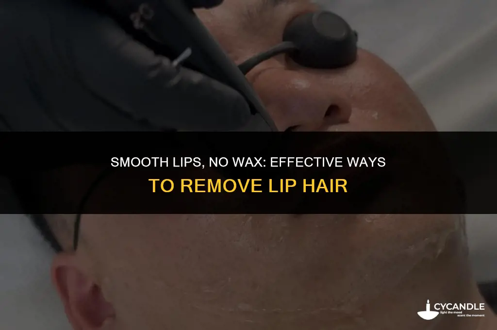 how do you get rid of lip hair without waxing