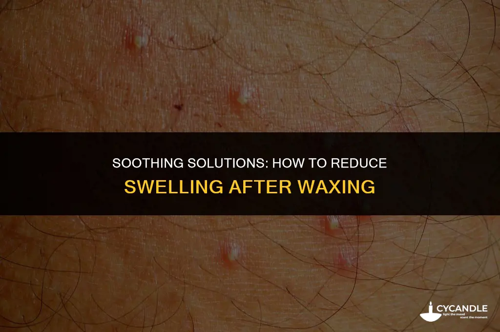 how do you get rid of swelling from waxing