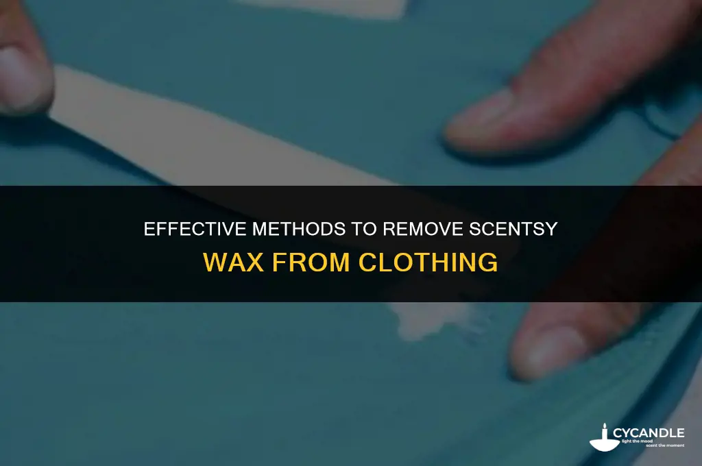 how do you get scentsy wax out of a shirt