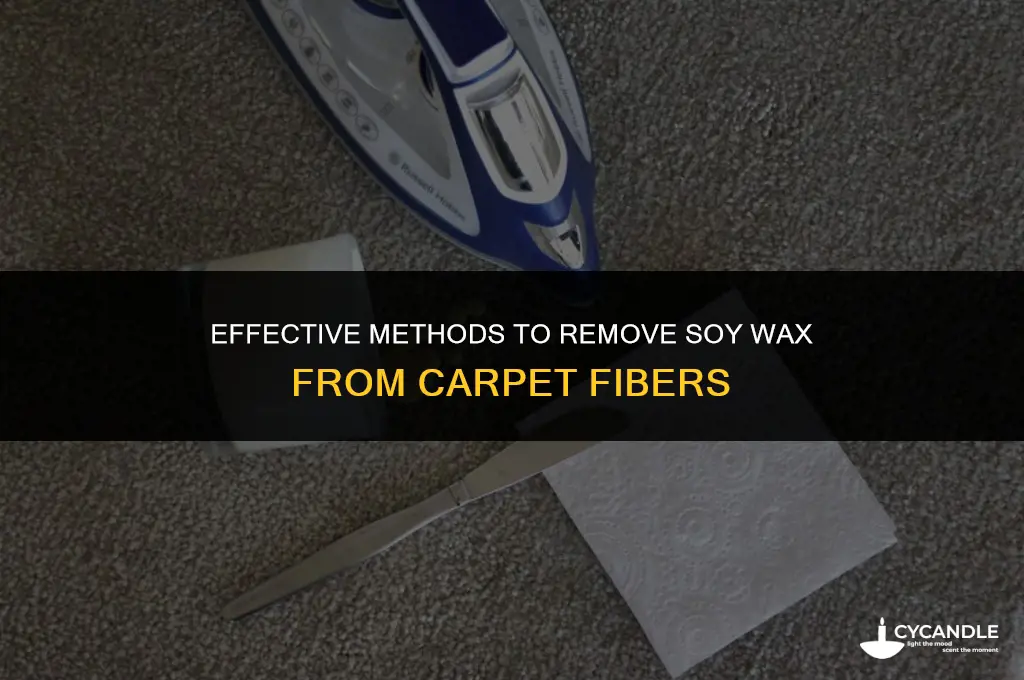 how do you get soy wax out of carpet