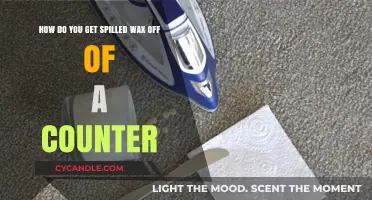 Easy Methods to Remove Spilled Wax from Your Countertops