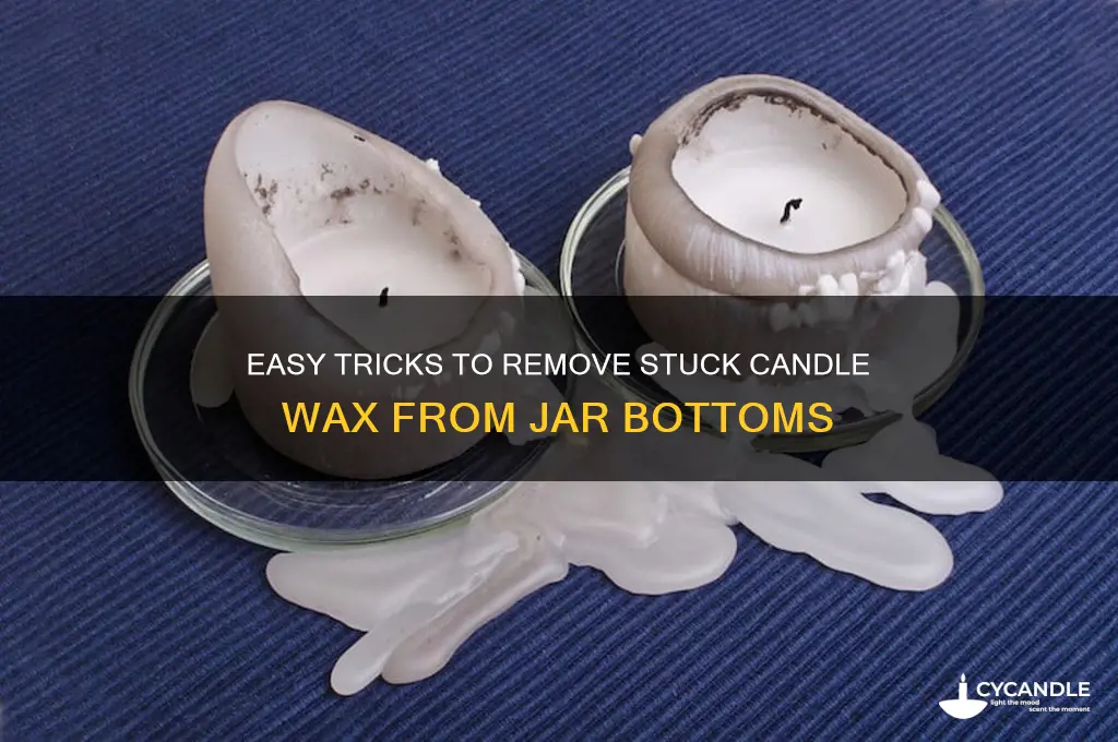 how do you get the bottom of a candle out