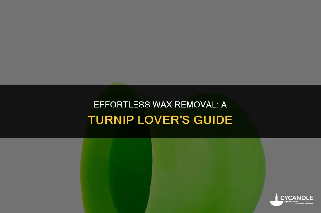 how do you get the wax off turnips