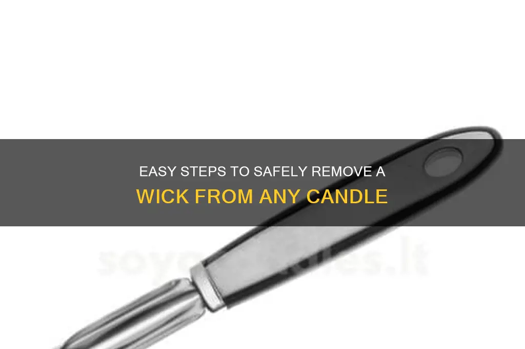 how do you get the wick out of a candle