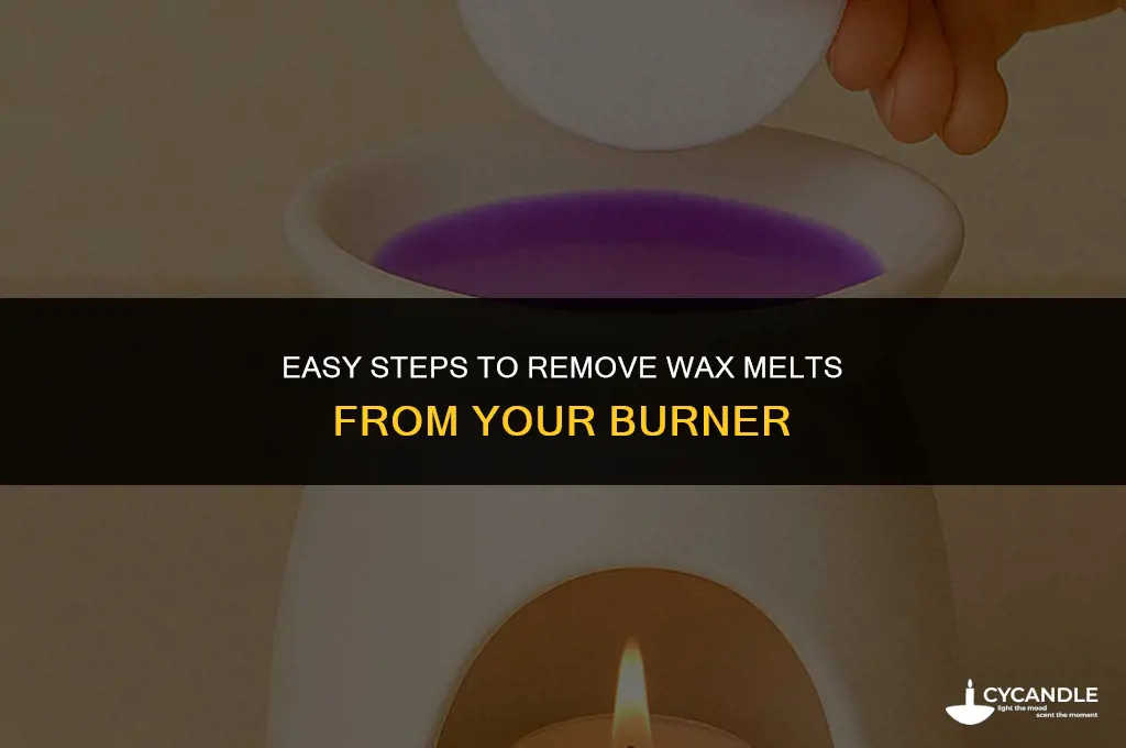 how do you get wax melts out of burner