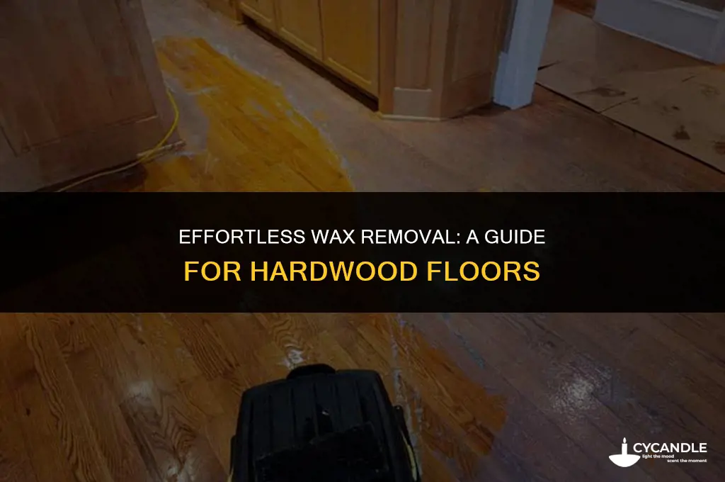 how do you get wax off of hardwood floors