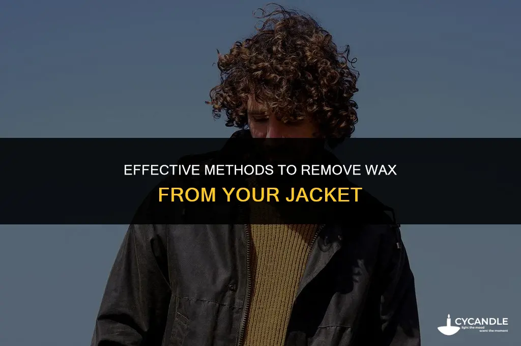 how do you get wax off of jacket