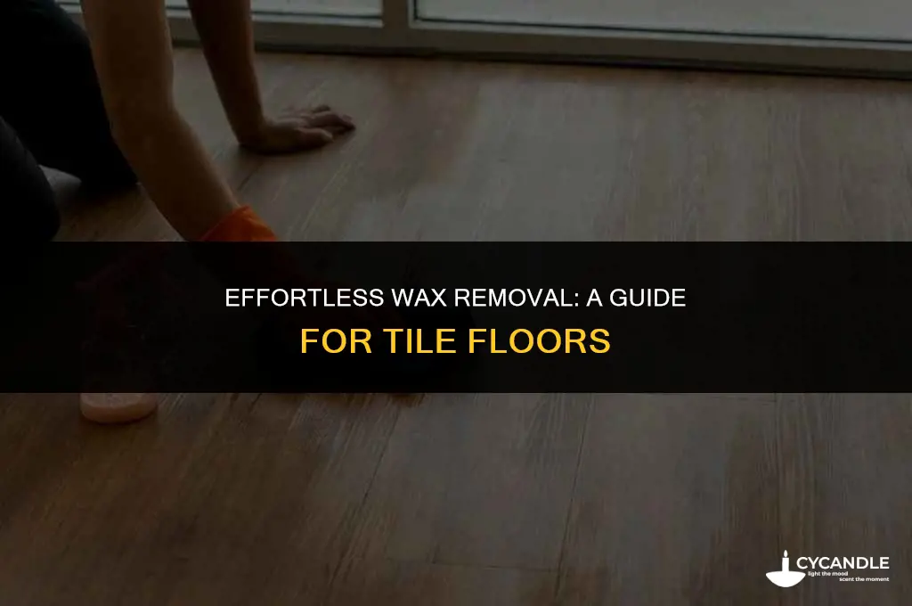 how do you get wax off tile floor