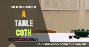Effective Methods to Remove Wax from Tablecloths