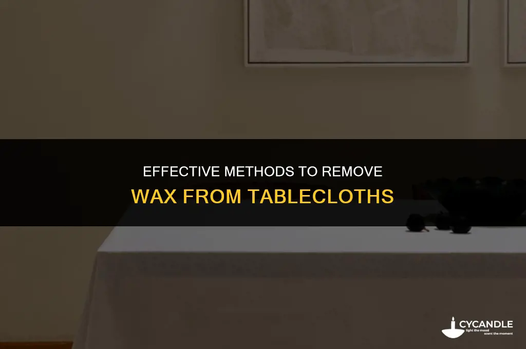 how do you get wax out of a table coth