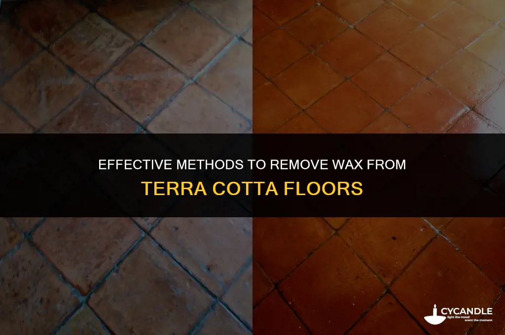 how do you get wax out of terra cotta floor