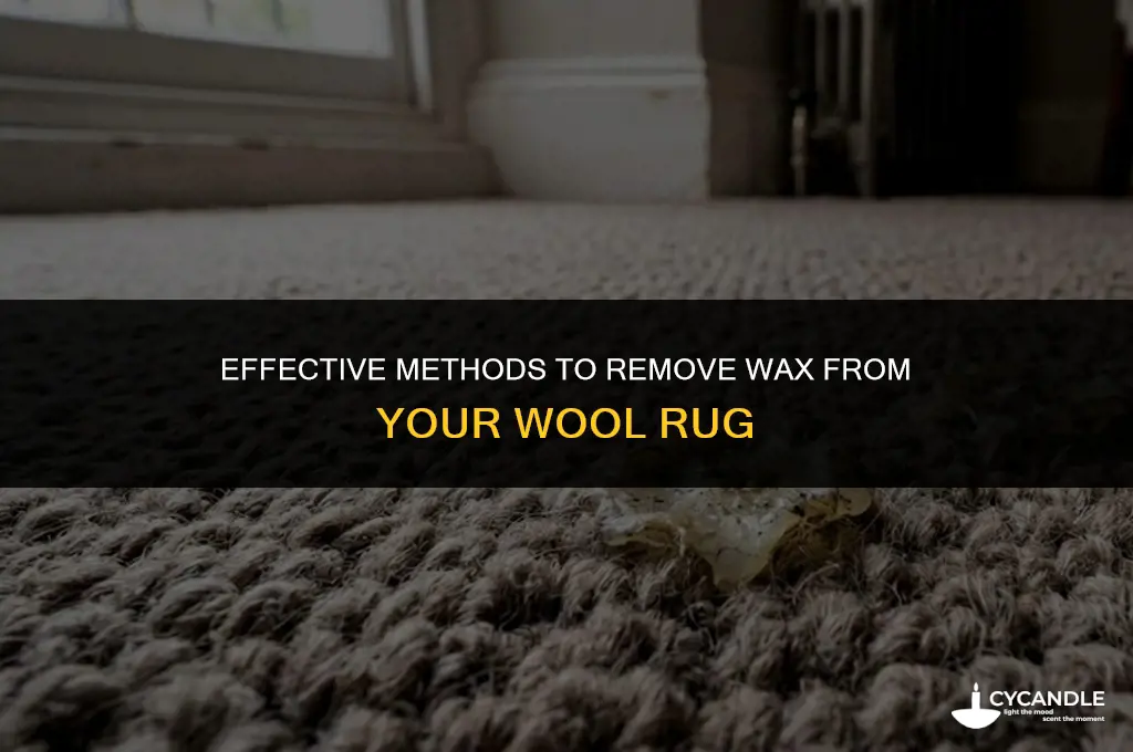 how do you get wax out of wool rug