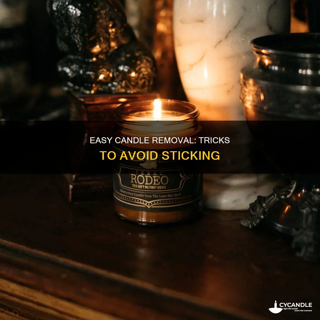 how do you keep candles from sticking to the mold