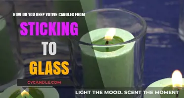 Prevent Votive Candles from Sticking to Glass