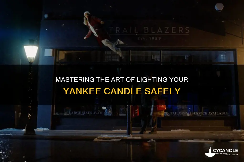 how do you light a yankee candle