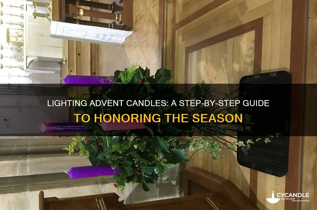 how do you light advent candles