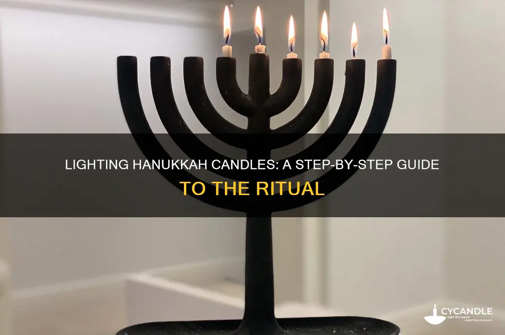 how do you light hanukkah candles