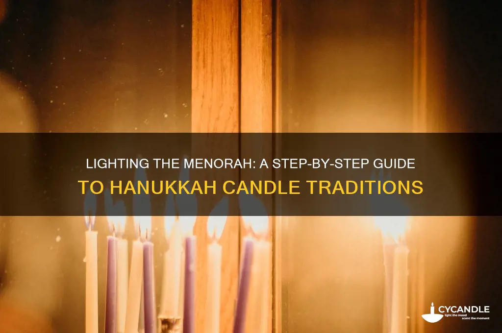 how do you light the menorah candles