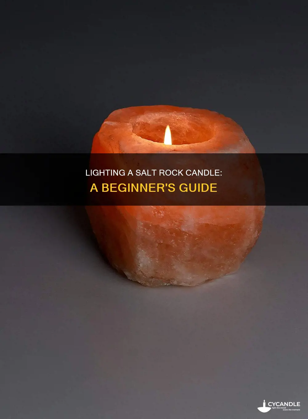 how do you lit a salt rock candle