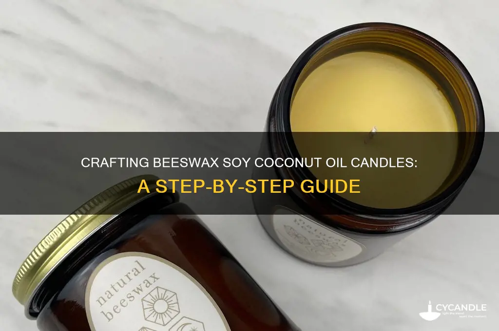 how do you make a beeswax soy coconut oil candle