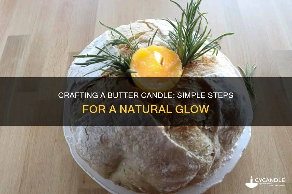 how do you make a butter candle