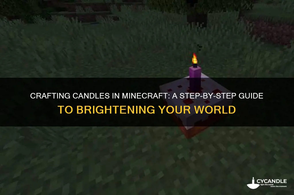 how do you make a candle in mc