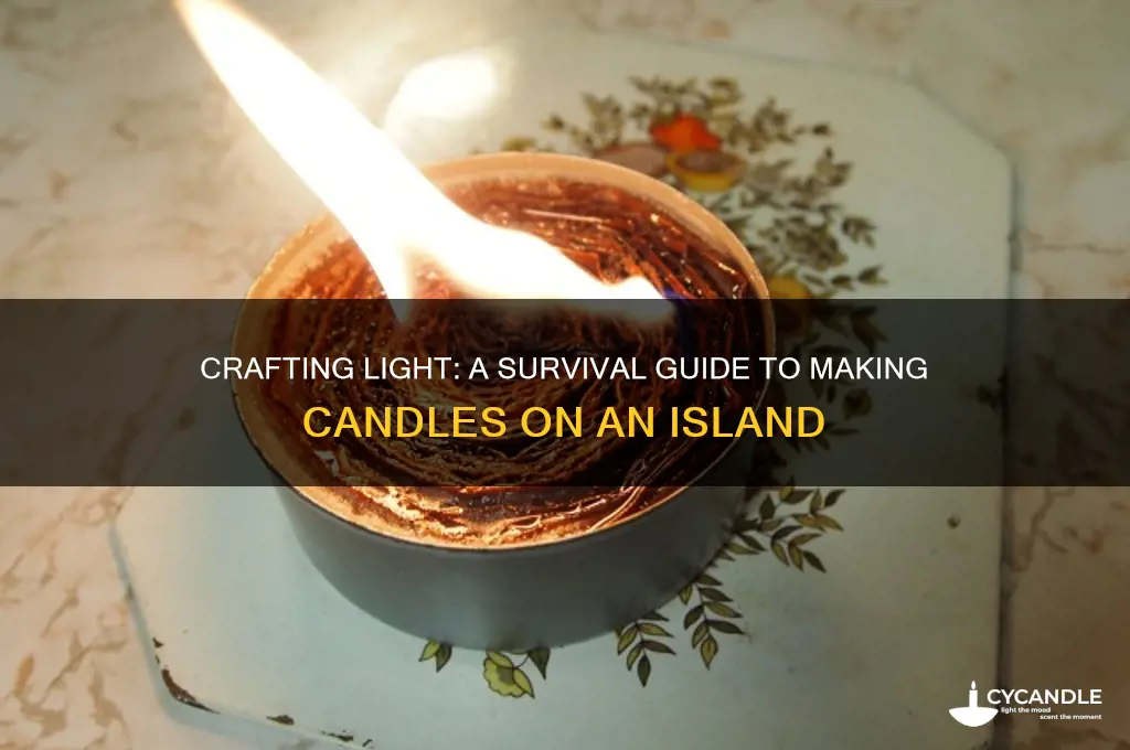 how do you make a candle in survival island