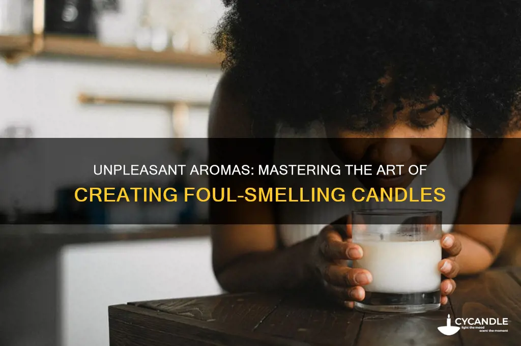how do you make a candle stink